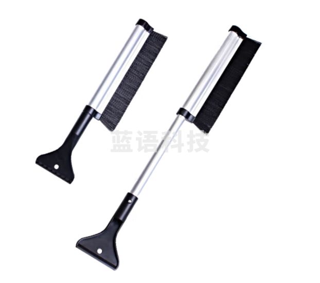 海斯迪克 车用铝合金雪刷 可伸缩冰铲 冬季雪铲除霜铲除冰刮雪器刮水板 HKT-327