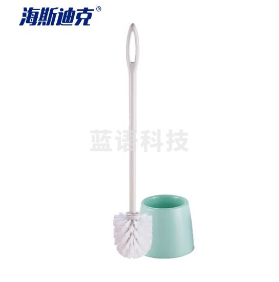 海斯迪克 HK-5047 马桶刷套装 带底座软毛清洁厕所刷 可挂式无死角洁厕清洁刷马桶刷 北欧绿（3套）