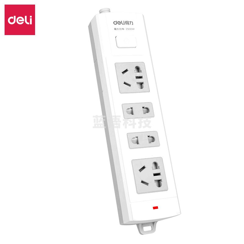 得力18295插座_2+2_无线_PVC袋装(白)(只)