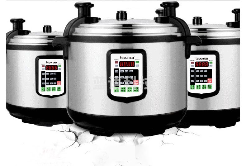 乐创 lecon商用电压力锅 电饭锅商用大容量特大号45L升食堂饭店高压电饭煲50-60人适用