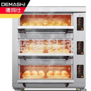 德玛仕 DEMASHI EB-J6 EB-J4D-Q 烤箱 披萨面包电烤箱电烤箱烘焙 商用 三层六盘 蒸汽石板款二层四盘380V