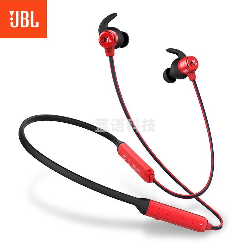 JBL T280NC 入耳式无线主动降噪蓝牙耳机 运动耳机 手机游戏耳机 苹果安卓通用 跑步磁吸式带麦 红色