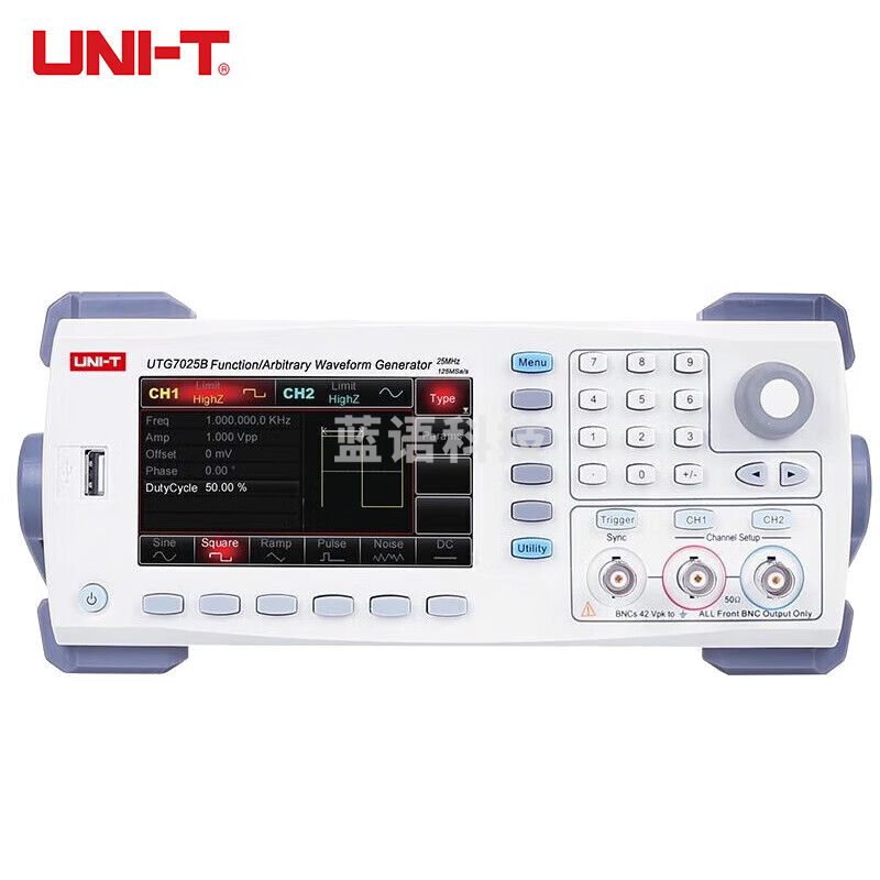 优利德（UNI-T）UTG7025B 函数/任意波形发生器 高精度双通道触摸屏信号源频率计