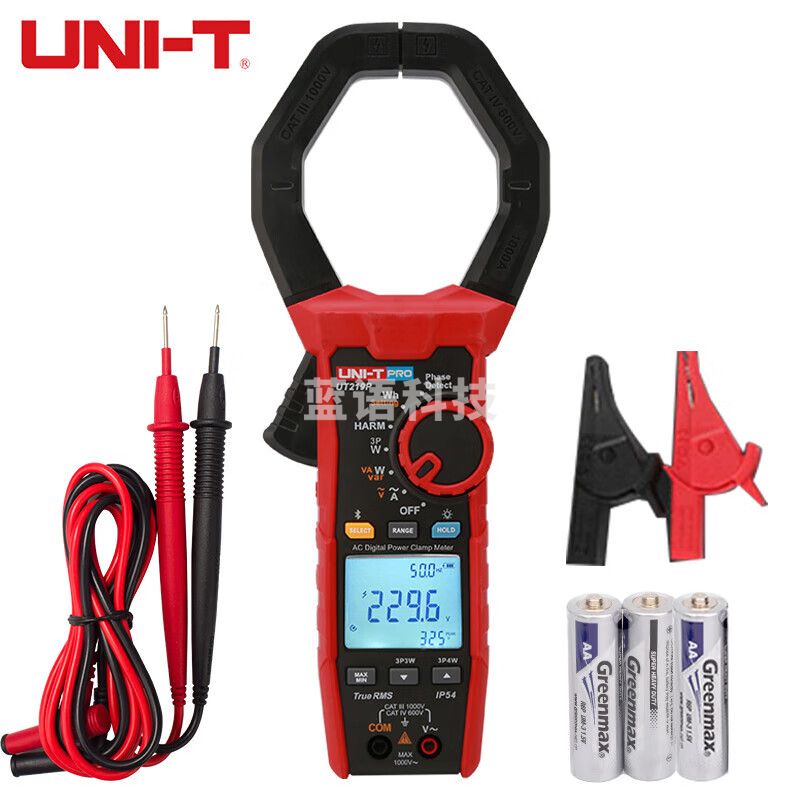 优利德（UNI-T）UT219P 工业级钳形表高精度数字万用表谐波交流功率钳流表 UT219P