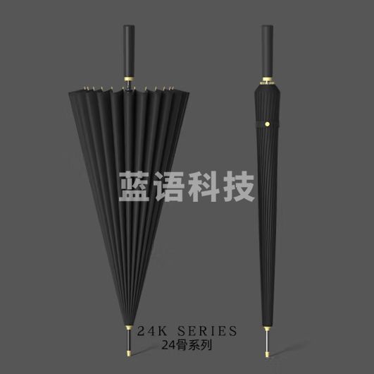 博沃尼克加大雨伞长柄伞直杆24骨