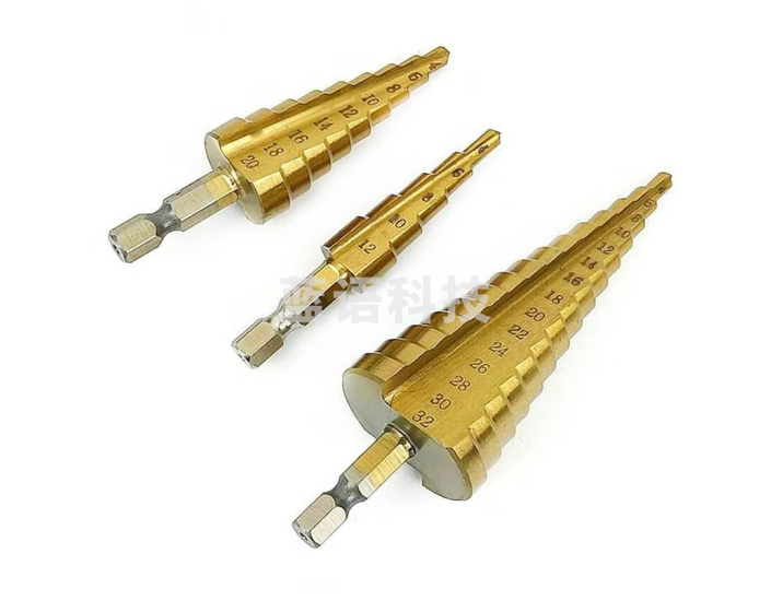 海斯迪克 HKW-217 六角柄直槽阶梯钻钻头 宝塔钻 台阶钻头扩孔钻套装 15阶梯4-32mm（1个/件）1件装