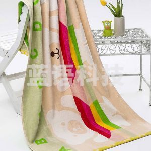 洁丽雅 割绒七彩熊 浴巾 8851A