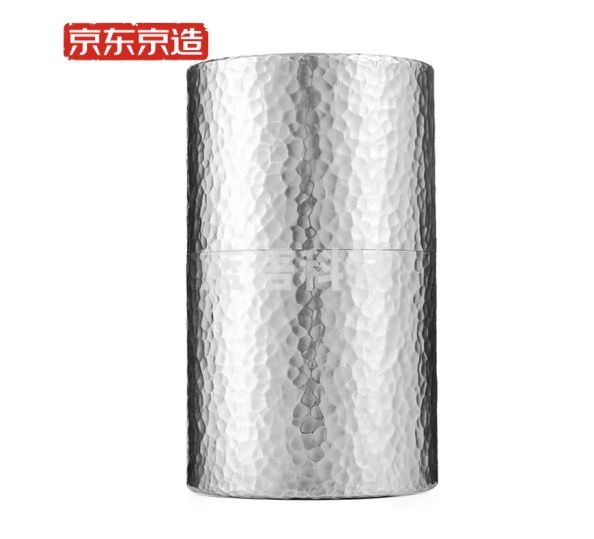 京东京造 茶叶罐 锡制储物罐密封罐保鲜罐 金属锡罐 大号