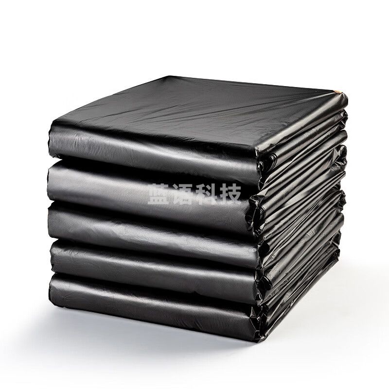 加品惠 垃圾袋75*90cm商用塑料袋子垃圾桶清洁袋50只黑色GY-3053