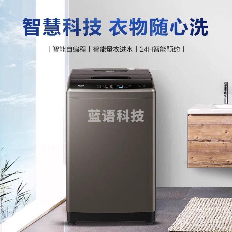 海尔（Haier）波轮洗衣机全自动 10KG大容量 波轮 健康除螨洗 智能自编程 EB100Z109 蝶形水流