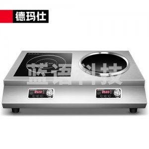 德玛仕 DEMASHI IH-TC-70A2 电磁炉 商用 3500W大功率平面凹面 双头炉多眼多头电磁灶 一平一凹工程款