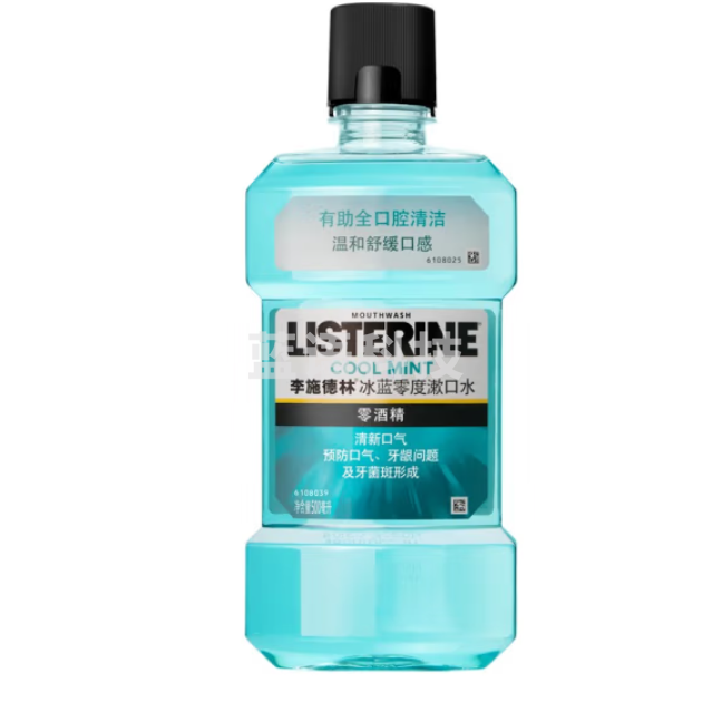 李施德林 漱口水不含酒精清新口气 500ml*1瓶