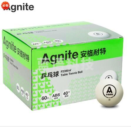 安格耐特 F2390W 乒乓球(白色)(60个/盒).