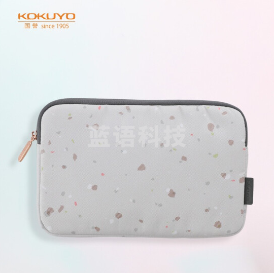 国誉(KOKUYO)KME-LFPH202W ME野账 Flat Pouch整理收藏文具袋收纳包中号 豆腐白