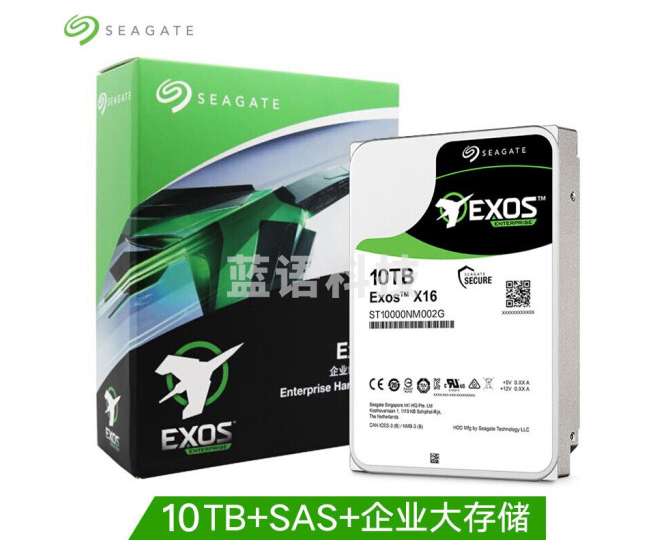 希捷（SEAGATE）企业级硬盘 服务器机械硬盘 银河系列 3.5英寸7200转 10TB ST10000NM002G SAS接口