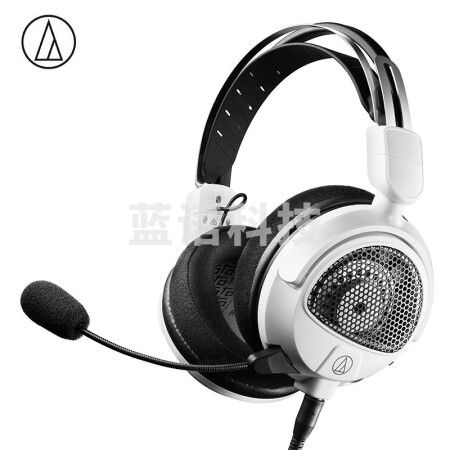 铁三角（Audio-technica）ATH-GDL3 游戏耳机电竞耳麦头戴式电脑耳机麦克风吃鸡耳机带线控 白色