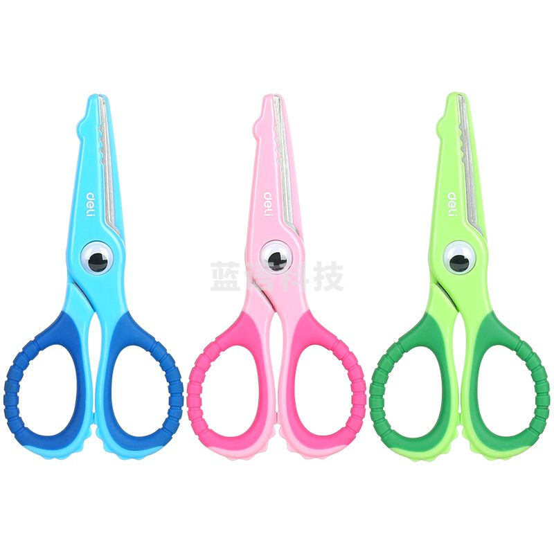得力6071卡通剪刀(混)