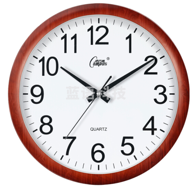 康巴丝 38cm 挂钟 15英寸石英钟挂表3128