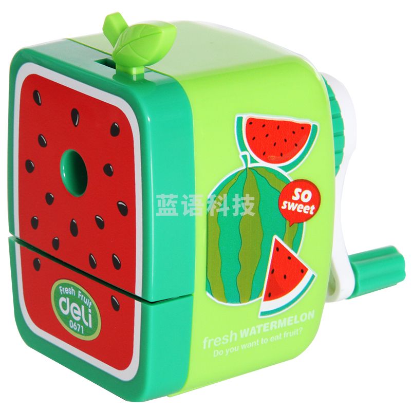 得力0671果缤纷系列削笔机(绿)