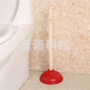 巨联（JULIAN）强力卫生间木柄马桶吸 管道疏通器 马桶抽子皮搋子 木把揣子