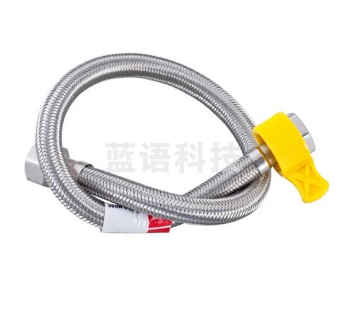 贝乐  D59 4分 50CM冷热水通用软管 面盆马桶进水管 带手拧器