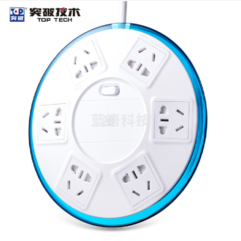 突破 /TOP SR21 一控六位 防过载 新国标插座1.8米