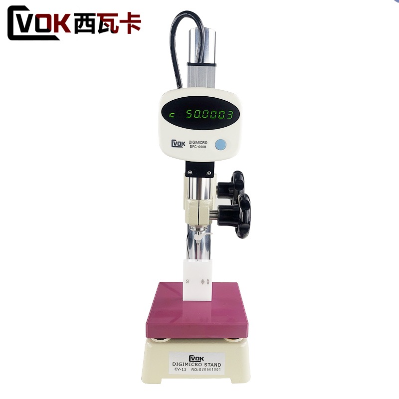 西瓦卡 数显万分高度规 数显高度计0-50 100mm*0.1μm万分高度表 深度表 测量表 DFC-050B 0-50mm（含量块）