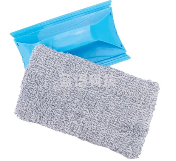 海斯迪克 HKY-103 可折叠清洁刷窗户缝隙 多功能清洁工具玻璃擦桌子 抹布除尘凹槽沟刷子 凹槽刷蓝色+1布