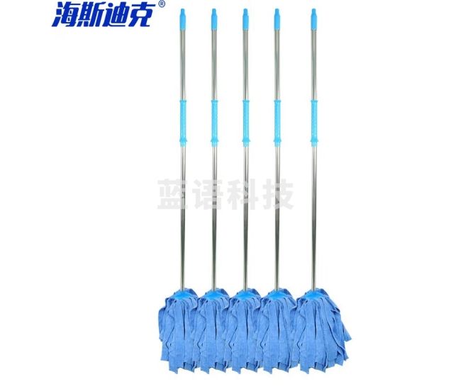 海斯迪克HKxy-60 清洁拖把 商超工厂拖布地拖【5把】 蓝色