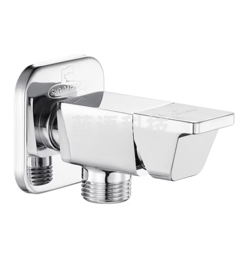 潜水艇（Submarine）F321亮银色钢琴键角阀黄铜加厚三角阀八字阀4分进出水冷热通用