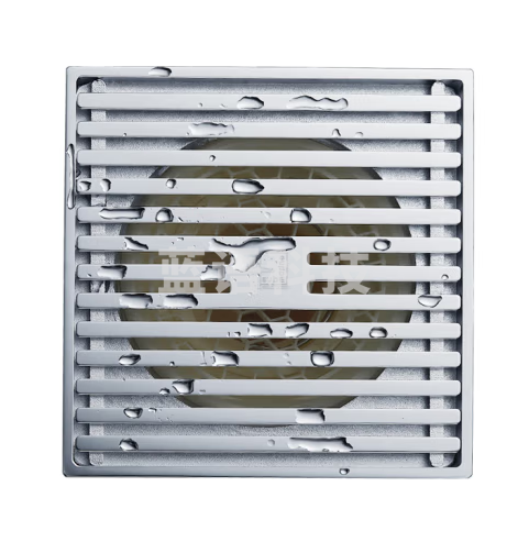 潜水艇（Submarine）TK50-12黄铜镀铬地漏12厘米卫生间淋浴防臭地漏 大排量排水50管径