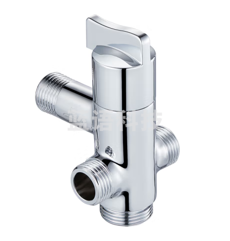 潜水艇（Submarine）F2404一进三出角阀四通加厚黄铜镀铬陶瓷阀芯双4分单6分出水