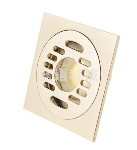 潜水艇（Submarine）LTF40-10X 黄铜镀镍洗衣机两用奶油风超薄移位防臭地漏 40管径