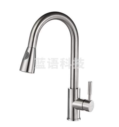 潜水艇（Submarine）L3049抽拉水龙头单孔冷热菜盆龙头双档出水 不锈钢拉丝菜盆龙头