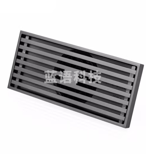 潜水艇（Submarine）MTKC50-20黄铜镀镍枪灰色拉丝防臭地漏20cm长条干湿区可用50管径