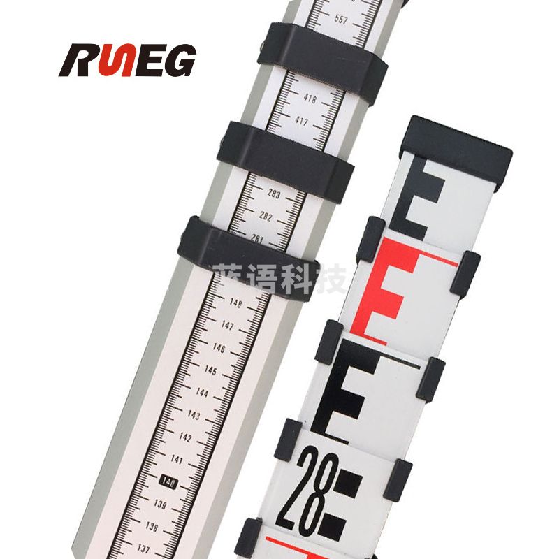 润能（RUNEG）7米铝合金塔尺双面高精度可伸缩刻度标尺加厚型测量测绘 7米铝合金塔尺