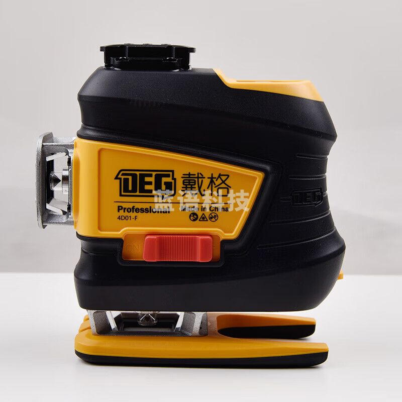 戴格 12线水平仪高亮红光室外可用红外线水平仪高精度户外强光贴墙仪抹灰打点砌墙 12线高亮红光 电池+充电器+包（99%室外用）