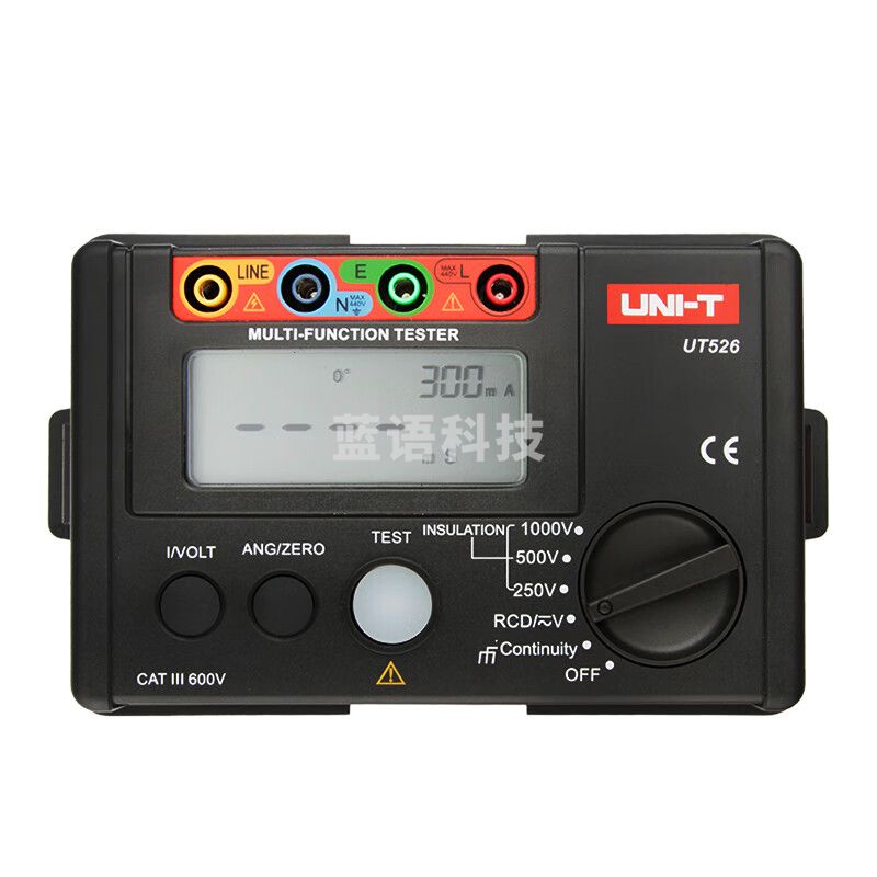 优利德（UNI-T）UT526 综合电气测试仪 绝缘电阻 RCD漏电开关测试仪