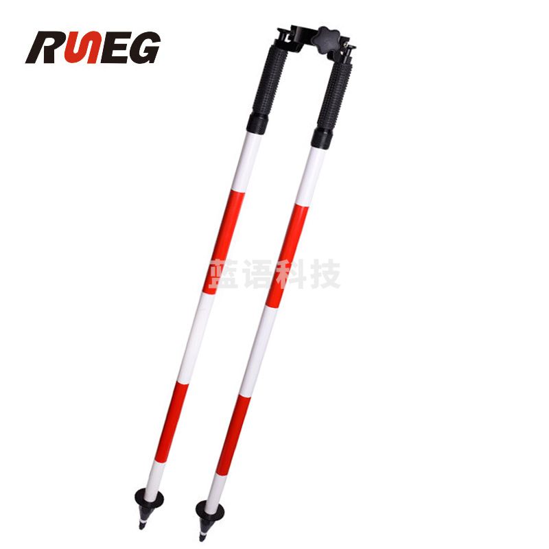 润能 双叉脚架棱镜支架全站仪对中杆单独支架 红白色对中杆脚架 两脚支架