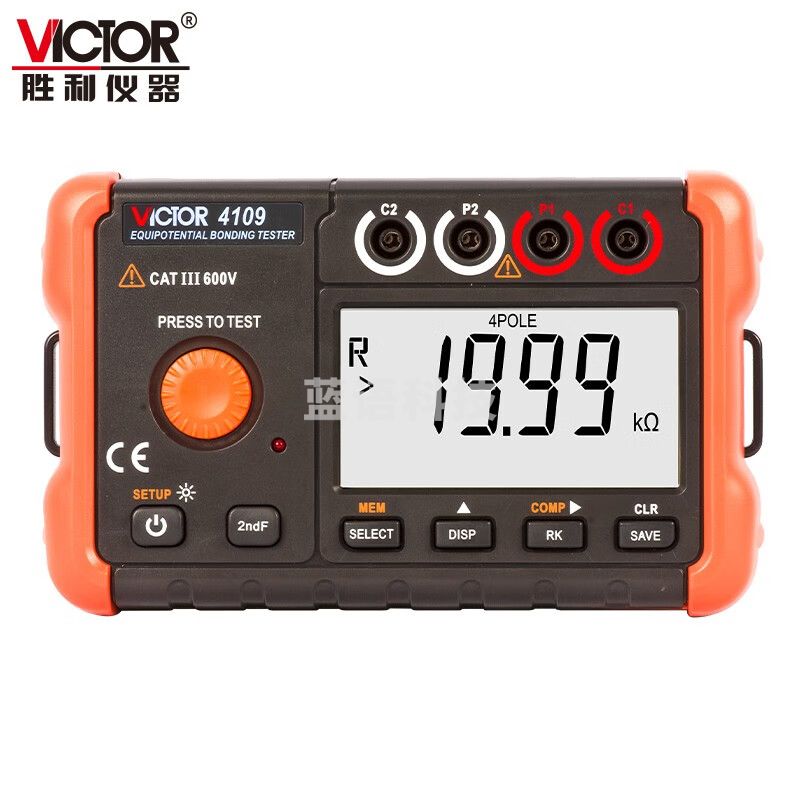 胜利仪器（VICTOR） 等电位连接电阻测试仪外接电源供电 地网连接电阻开关触点电阻 VC4109