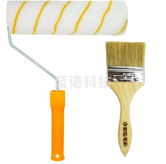 彩弘 9寸滚筒刷+3寸猪毛刷 防水涂料滚刷 乳胶漆滚筒刷墙漆刷滚轮子 油漆刷子 粉刷墙工具套装自刷神器