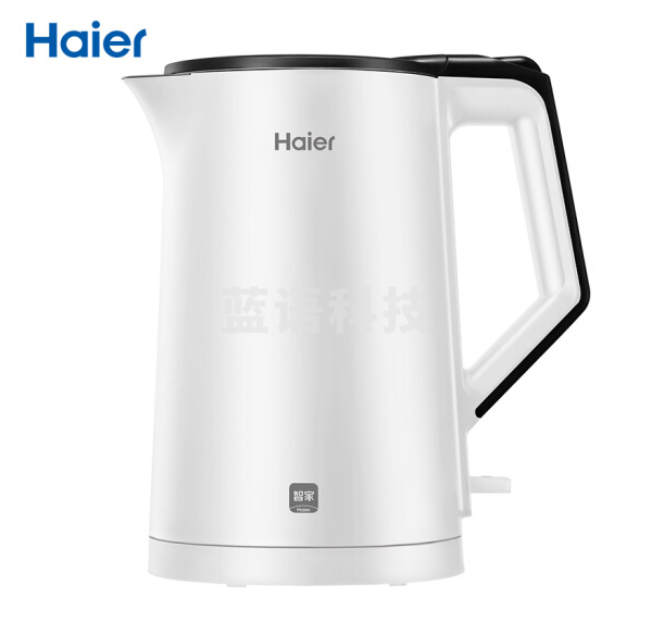 海尔（Haier）HKT-K6S17B 电水壶 双层防烫烧水壶热水壶 304不锈钢无缝内胆电热水壶1.7L大容量