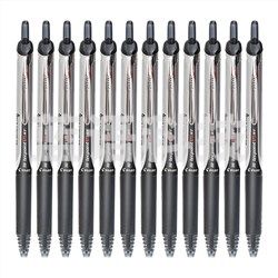 百乐（PILOT） BXRT-V5 按动针管笔中性笔黑色0.5mm12支装