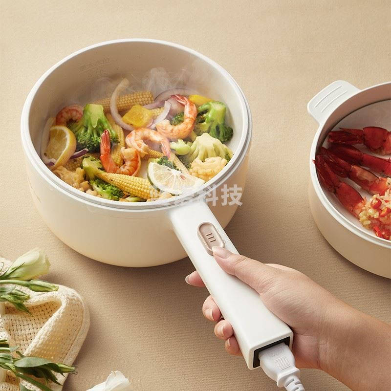 小熊（HWM）电煮锅 电热锅 小电锅分体式宿舍小锅多功能火锅煮面锅电炒锅 DRG-E15F2