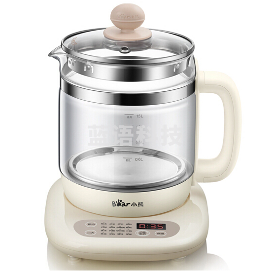 小熊（Bear） YSH-C15K1养生壶1.5L迷你玻璃电水壶电热水壶 多功能煮茶壶