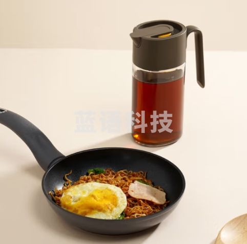 乐扣乐扣（LOCK&LOCK）自动开合油壶 可拆洗厨房玻璃醋酱油调料油瓶 550mL灰色CKO208GRY