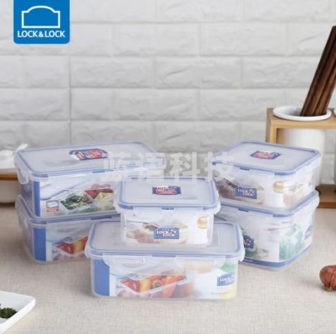 乐扣乐扣 LOCK&LOCK 保鲜盒微波炉饭盒6件套 HPL855S002
