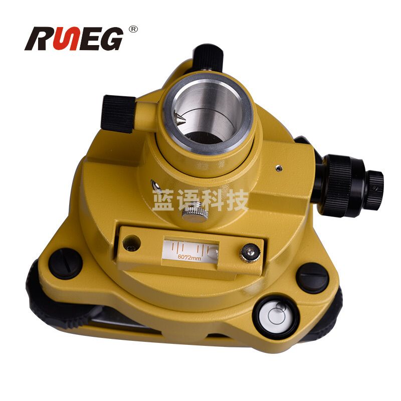 润能（runeg）全站仪GPS对中基座棱镜对点器单棱镜组连接器测量测绘器材单棱镜基座气泡棱镜底座 棱镜/GPS基座