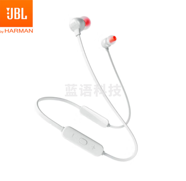 JBL T115BT 入耳式蓝牙无线耳机 手机通用 金属钛振膜 磁吸式带麦 白色