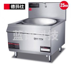 德玛仕 DEMASHI HW-DC20C-08 电磁炉 大功率商用电磁大锅灶 学校食堂酒店厨房设备 单头电磁电灶台 304不锈钢